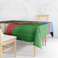 Personalised Eritrea Arabian Camel Tablecloth Gerbera Flower Flag Color - Wonder Print Shop