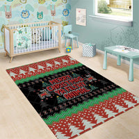 Merry Christmas Ya Filthy Animal Area Rug Retro Christmas Humor - Wonder Print Shop