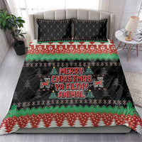 Merry Christmas Ya Filthy Animal Bedding Set Retro Christmas Humor - Wonder Print Shop