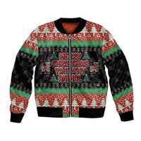 Merry Christmas Ya Filthy Animal Bomber Jacket Retro Christmas Humor - Wonder Print Shop