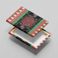 Merry Christmas Ya Filthy Animal Canvas Wall Art Retro Christmas Humor - Wonder Print Shop