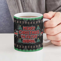 Merry Christmas Ya Filthy Animal Ceramic Mug Retro Christmas Humor - Wonder Print Shop