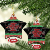 Merry Christmas Ya Filthy Animal Ceramic Ornament Retro Christmas Humor - Wonder Print Shop
