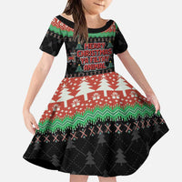 Merry Christmas Ya Filthy Animal Family Matching Off Shoulder Maxi Dress and Hawaiian Shirt Retro Christmas Humor - Wonder Print Shop