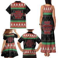 Merry Christmas Ya Filthy Animal Family Matching Tank Maxi Dress and Hawaiian Shirt Retro Christmas Humor - Wonder Print Shop
