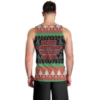 Merry Christmas Ya Filthy Animal Men Tank Top Retro Christmas Humor - Wonder Print Shop