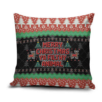Merry Christmas Ya Filthy Animal Pillow Cover Retro Christmas Humor - Wonder Print Shop