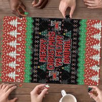 Merry Christmas Ya Filthy Animal Puzzle Retro Christmas Humor - Wonder Print Shop
