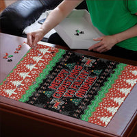 Merry Christmas Ya Filthy Animal Puzzle Retro Christmas Humor - Wonder Print Shop