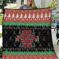 Merry Christmas Ya Filthy Animal Quilt Retro Christmas Humor - Wonder Print Shop