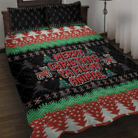 Merry Christmas Ya Filthy Animal Quilt Bed Set Retro Christmas Humor - Wonder Print Shop