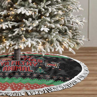 Merry Christmas Ya Filthy Animal Tree Skirt Retro Christmas Humor - Wonder Print Shop