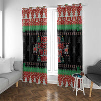 Merry Christmas Ya Filthy Animal Window Curtain Retro Christmas Humor - Wonder Print Shop