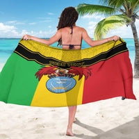 Personalised Mali Sarong Vulture With Coat Of Arms Bogolan Pattern - Wonder Print Shop