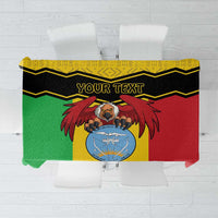 Personalised Mali Tablecloth Vulture With Coat Of Arms Bogolan Pattern - Wonder Print Shop