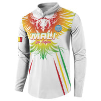Custom Mali Football Button Sweatshirt Go Les Aigles White Color