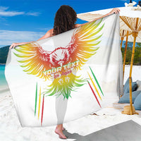 Custom Mali Football Sarong Go Les Aigles White Color - Wonder Print Shop