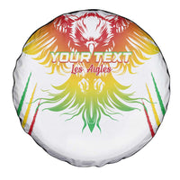 Custom Mali Football Spare Tire Cover Go Les Aigles White Color - Wonder Print Shop