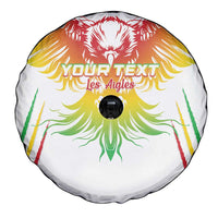 Custom Mali Football Spare Tire Cover Go Les Aigles White Color - Wonder Print Shop