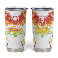 Custom Mali Football Tumbler Cup Go Les Aigles White Color - Wonder Print Shop