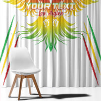 Custom Mali Football Window Curtain Go Les Aigles White Color - Wonder Print Shop