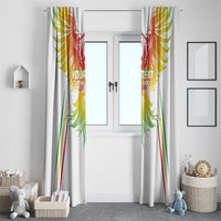 Custom Mali Football Window Curtain Go Les Aigles White Color - Wonder Print Shop