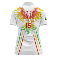 Custom Mali Football Women Polo Shirt Go Les Aigles White Color - Wonder Print Shop