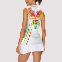 Custom Mali Football Women Sleeveless Polo Shirt Go Les Aigles White Color - Wonder Print Shop