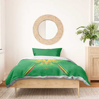 Custom Mali Football Bedding Set Go Les Aigles Green Color