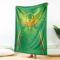 Custom Mali Football Blanket Go Les Aigles Green Color
