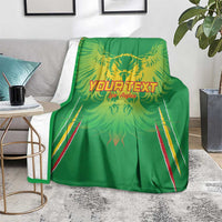 Custom Mali Football Blanket Go Les Aigles Green Color