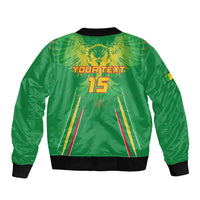 Custom Mali Football Bomber Jacket Go Les Aigles Green Color