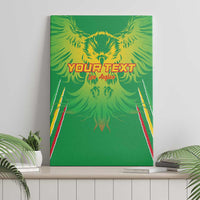 Custom Mali Football Canvas Wall Art Go Les Aigles Green Color