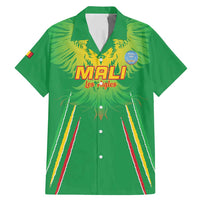 Custom Mali Football Family Matching Mermaid Dress and Hawaiian Shirt Go Les Aigles Green Color