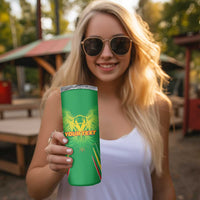 Custom Mali Football Skinny Tumbler Go Les Aigles Green Color - Wonder Print Shop