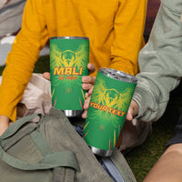 Custom Mali Football Tumbler Cup Go Les Aigles Green Color - Wonder Print Shop