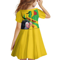 Personalised Mali Family Matching Off Shoulder Maxi Dress and Hawaiian Shirt Vulture With Flag Map Bogolan Pattern