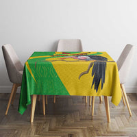Personalised Mali Tablecloth Vulture With Flag Map Bogolan Pattern - Wonder Print Shop