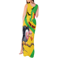 Personalised Mali Tank Maxi Dress Vulture With Flag Map Bogolan Pattern - Wonder Print Shop