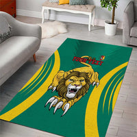 Custom Cameroon Football Area Rug Go Indomitable Lions