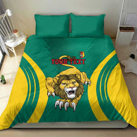Custom Cameroon Football Bedding Set Go Indomitable Lions