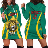 Custom Cameroon Football Hoodie Dress Go Indomitable Lions