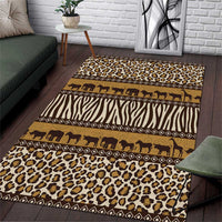 Animal Skin Mix African Pattern Area Rug
