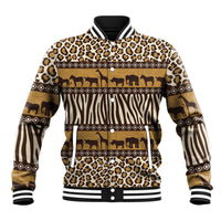 Animal Skin Mix African Pattern Baseball Jacket