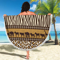 Animal Skin Mix African Pattern Beach Blanket