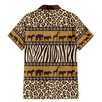 Animal Skin Mix African Pattern Family Matching Mermaid Dress and Hawaiian Shirt