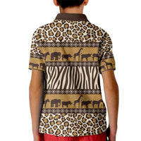 Animal Skin Mix African Pattern Kid Polo Shirt