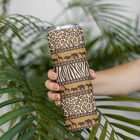 Animal Skin Mix African Pattern Skinny Tumbler
