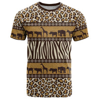 Animal Skin Mix African Pattern T Shirt