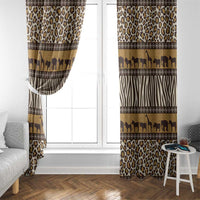 Animal Skin Mix African Pattern Window Curtain